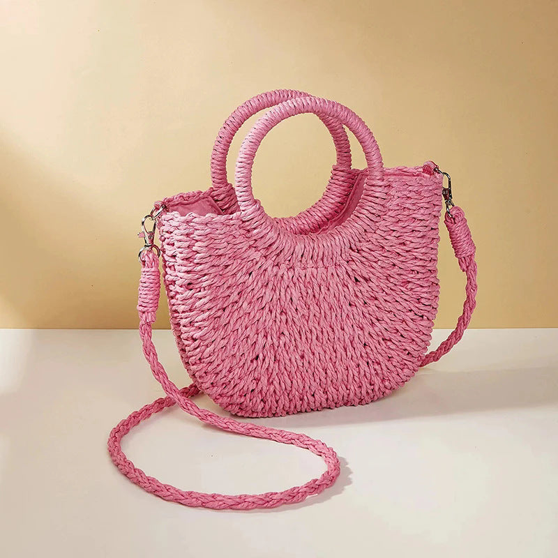 Women's Grass Woven Beach Bag