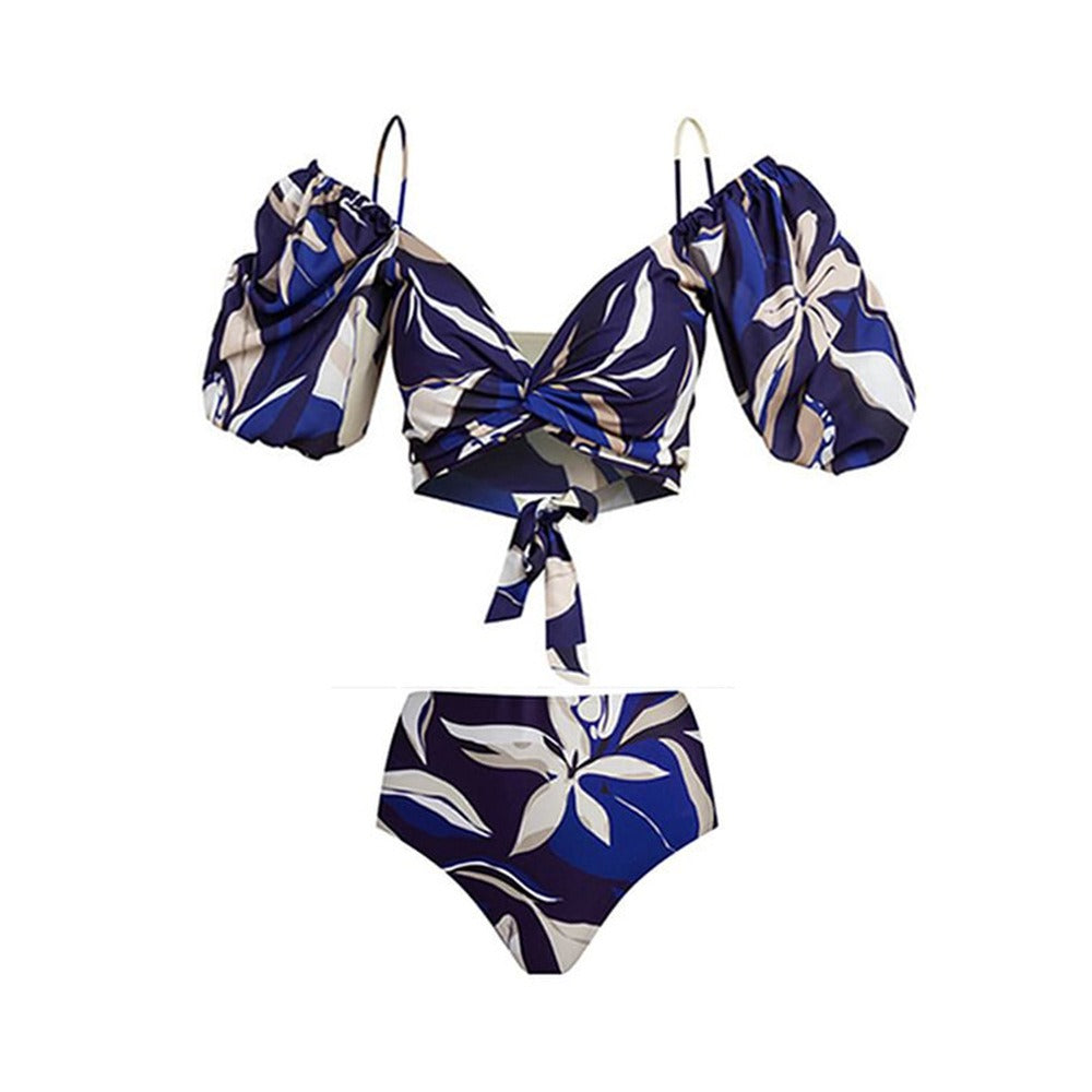 Neptune Split Bikini High Waist Slim Swimwear for Women