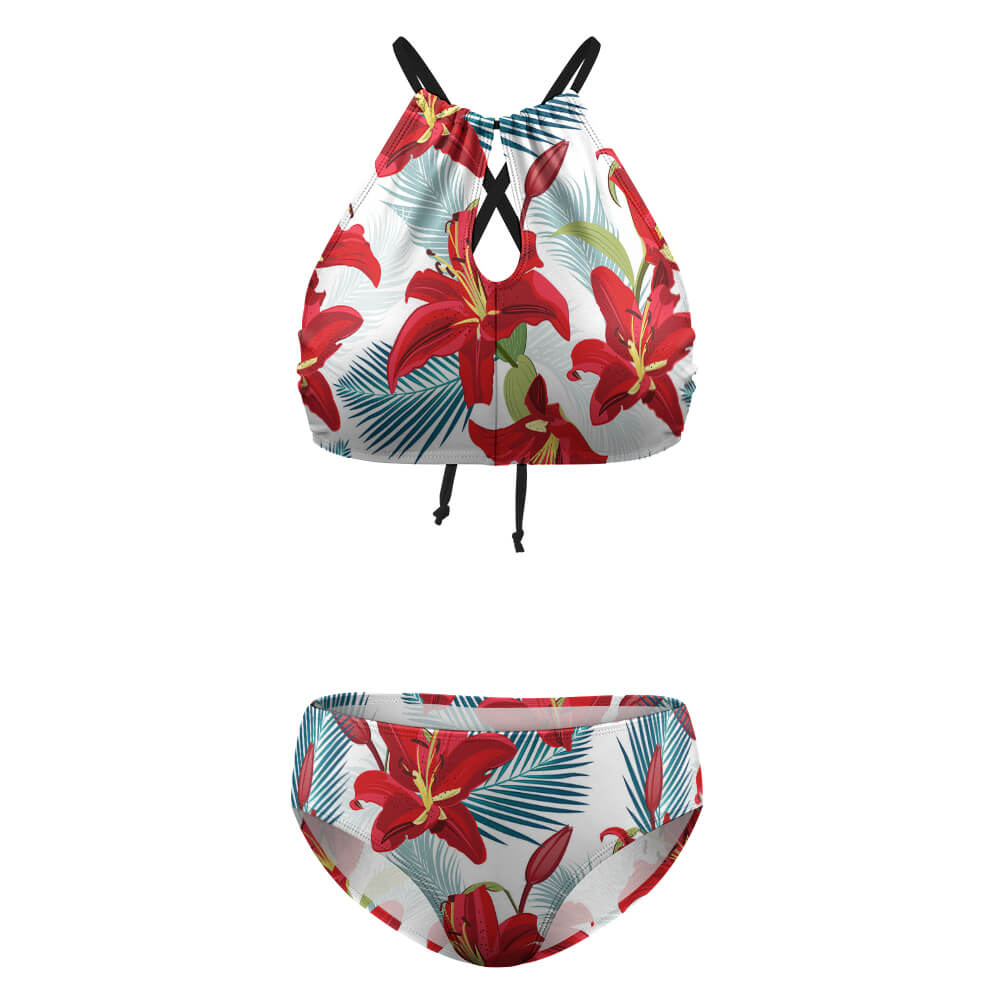 Soft Beautiful Floral Bikini Swimsuit
