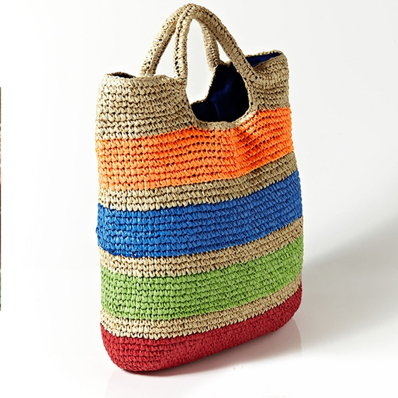 Large woven eloquent bag sold at PeachyBeanz.