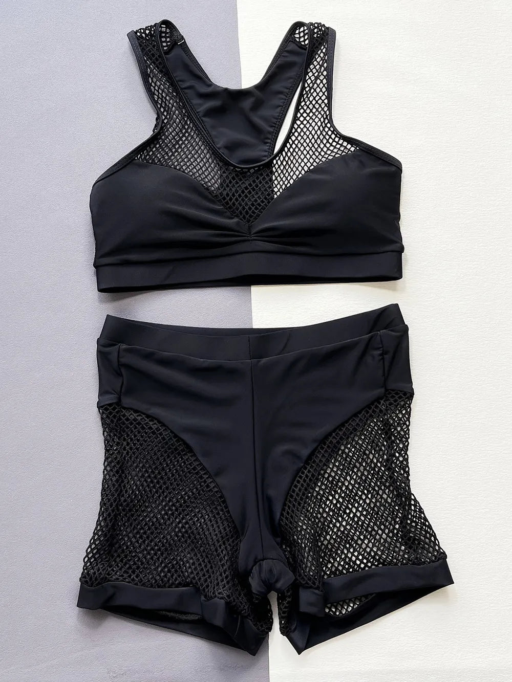 Sleeveless Top and Shorts Swim Set