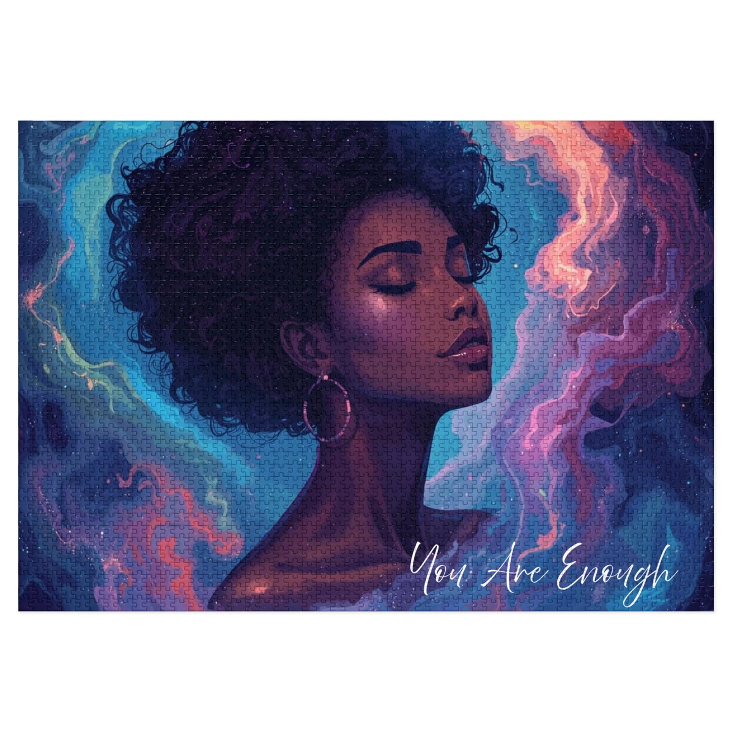 You Are Enough Puzzle — 2000‑Piece Inspirational Portrait Jigsaw with Tin