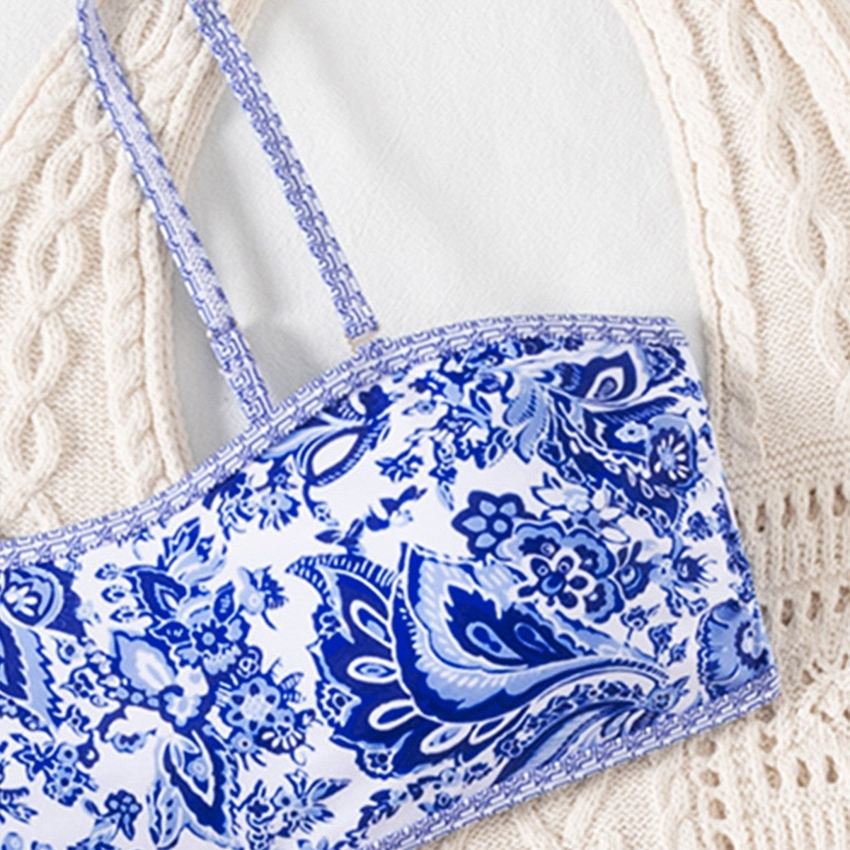 Bluey Tube Top Printed Bikini Swimsuit Set