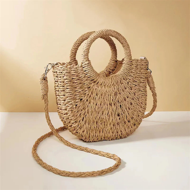 Women's Grass Woven Beach Bag