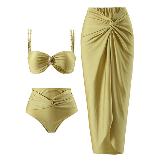 Sunset Sorbet 3-Piece Bikini Swimsuit Set