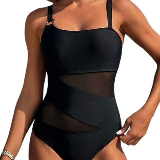 "Splicing" Classic One-Piece Bikini Swimsuit Women