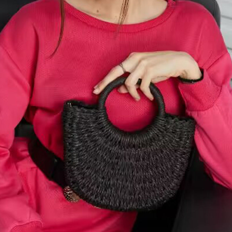 Women's Grass Woven Beach Bag