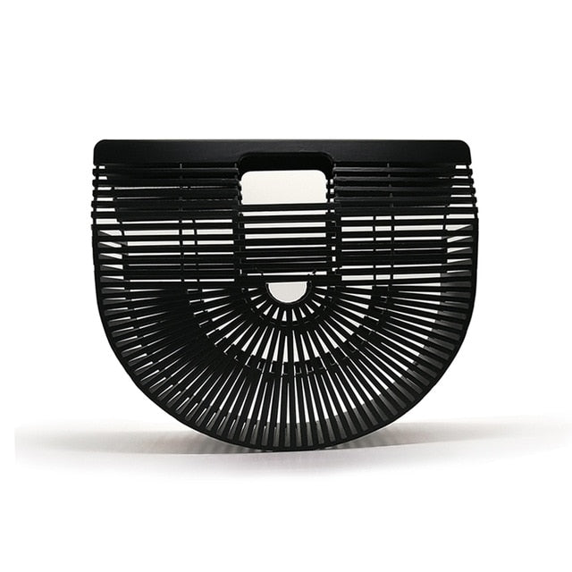 Women's Wooden Bamboo Clutch Handbag Purse