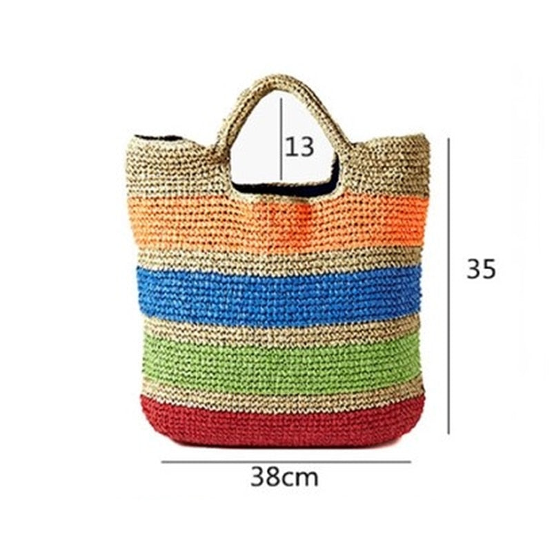 Large woven eloquent bag sold at PeachyBeanz.
