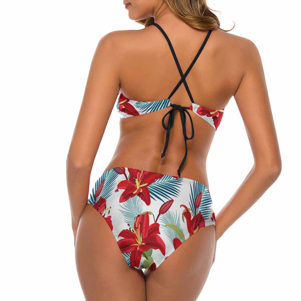 Soft Beautiful Floral Bikini Swimsuit
