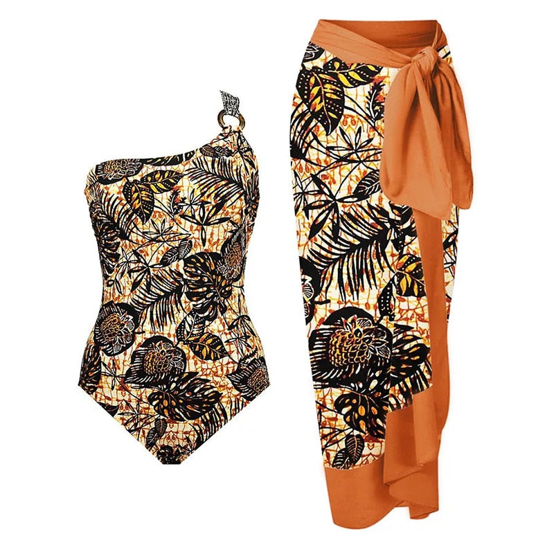 Beautiful one‑piece bikini with adjustable straps and high‑waist bottom.