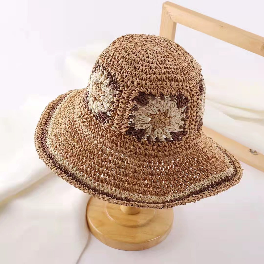 Women's Summer Beach Bohemian Crochet Straw Hat