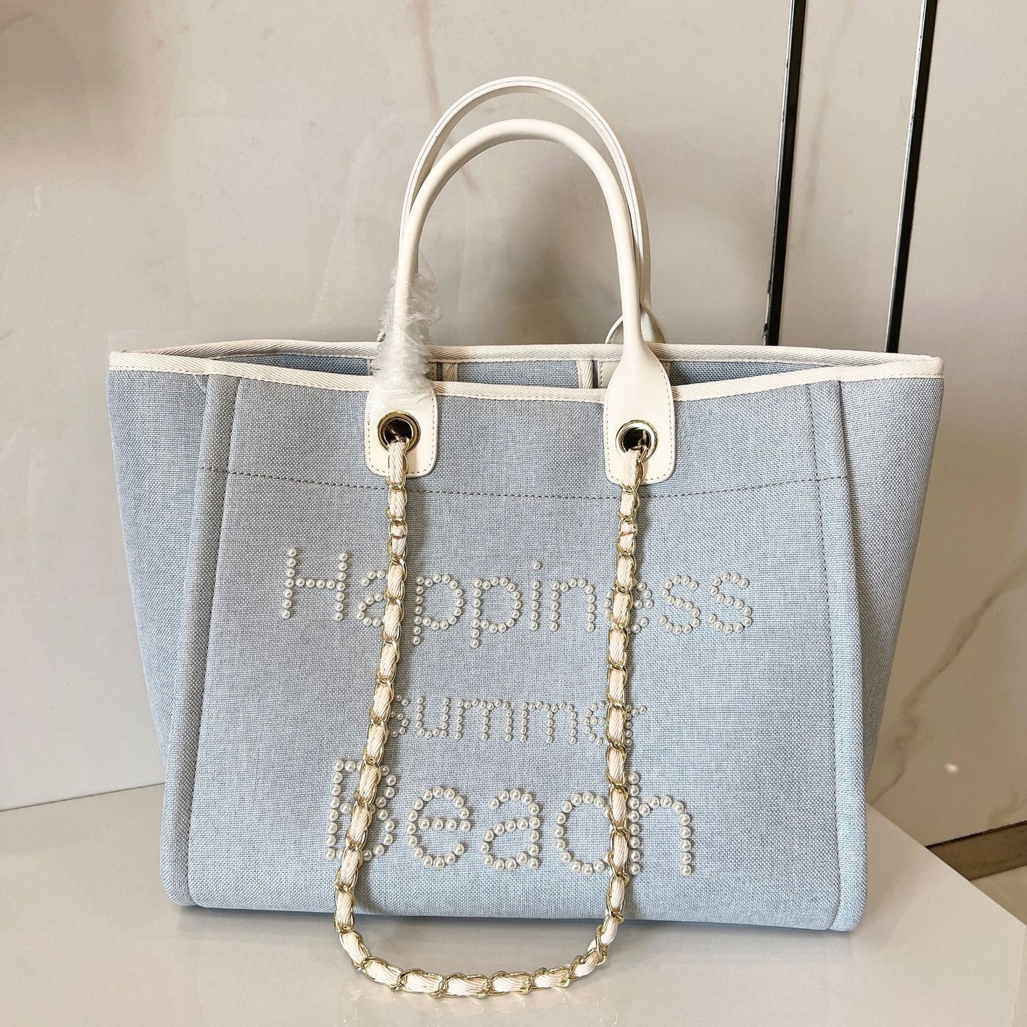 Women's Canvas Beach Shoulder Tote Bag