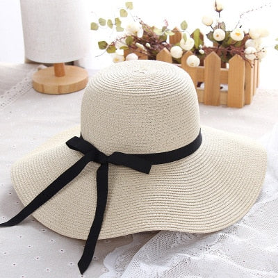 Women's Summer Big Wide Brim Beach Straw Hat