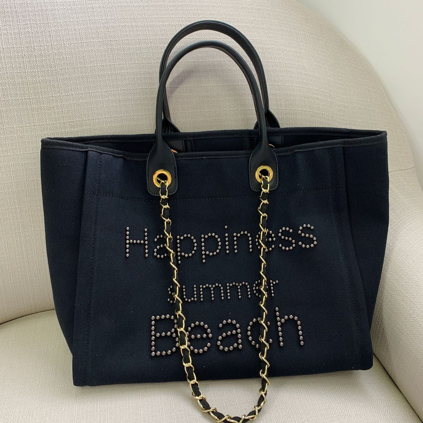 Women's Canvas Beach Shoulder Tote Bag
