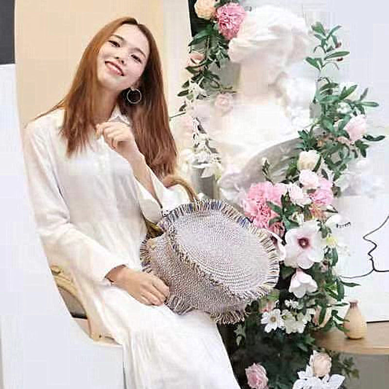 Women's Tassel Handbag High Quality Straw Bag