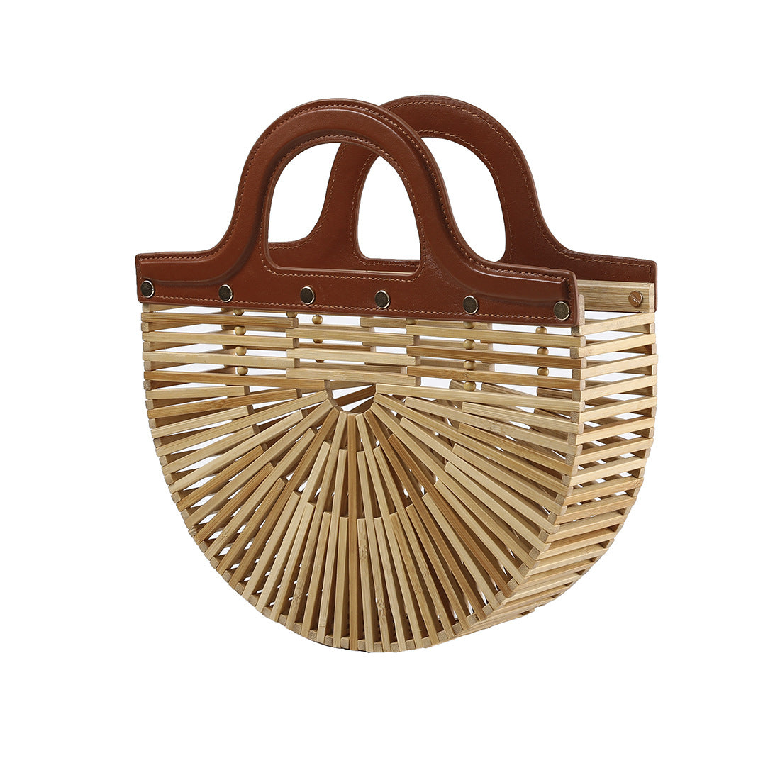 Women's Bamboo Handheld Women's Beach Bag