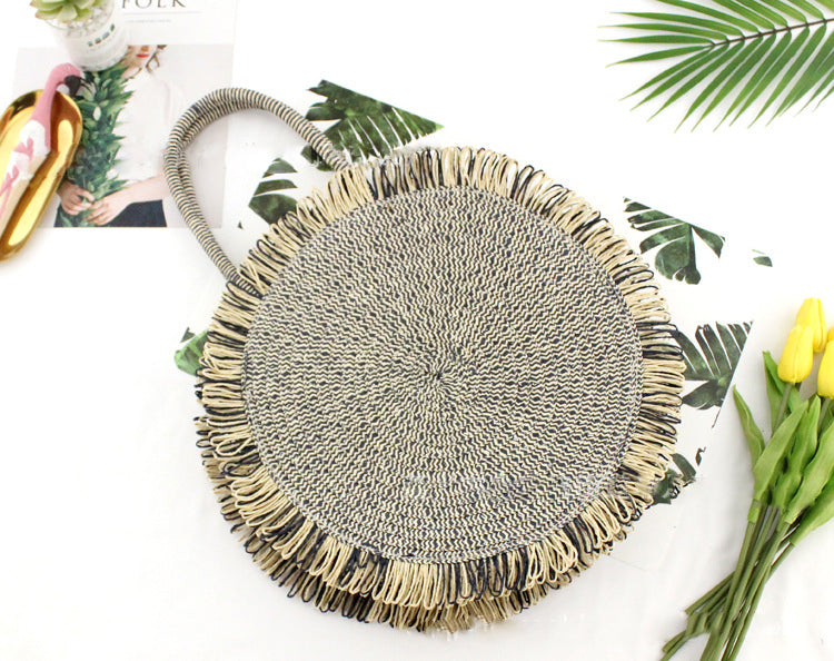 Women's Tassel Handbag High Quality Straw Bag