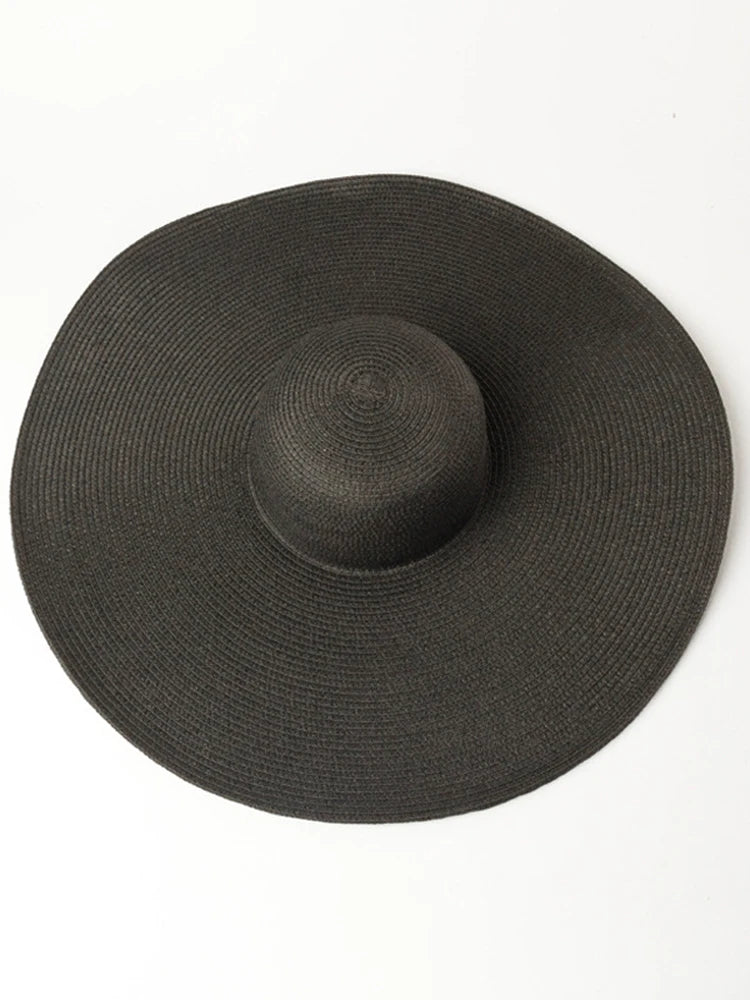 Women's Foldable Solid Casual Sun Hat