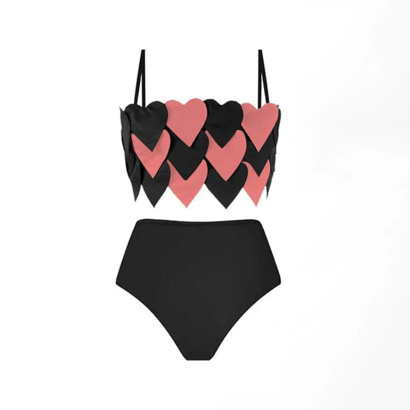 3D swimsuit with matching sarong sold at PeachyBeanz.