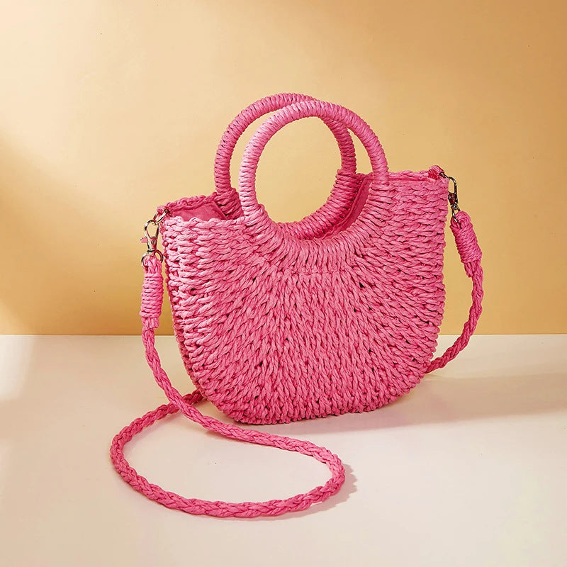 Women's Grass Woven Beach Bag