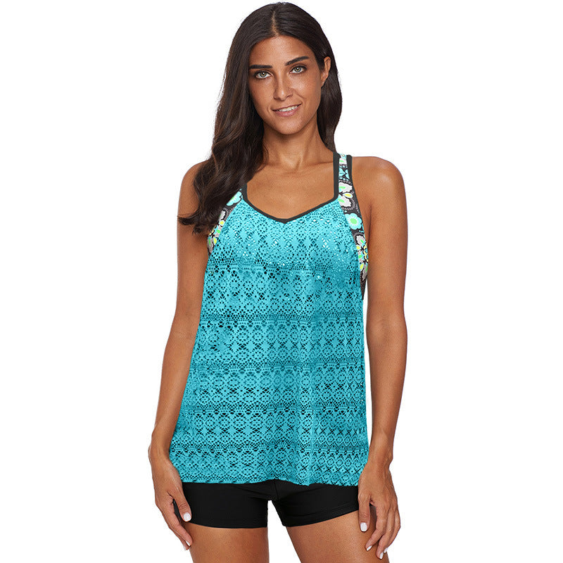 Ocean Luxe Split Mesh Top