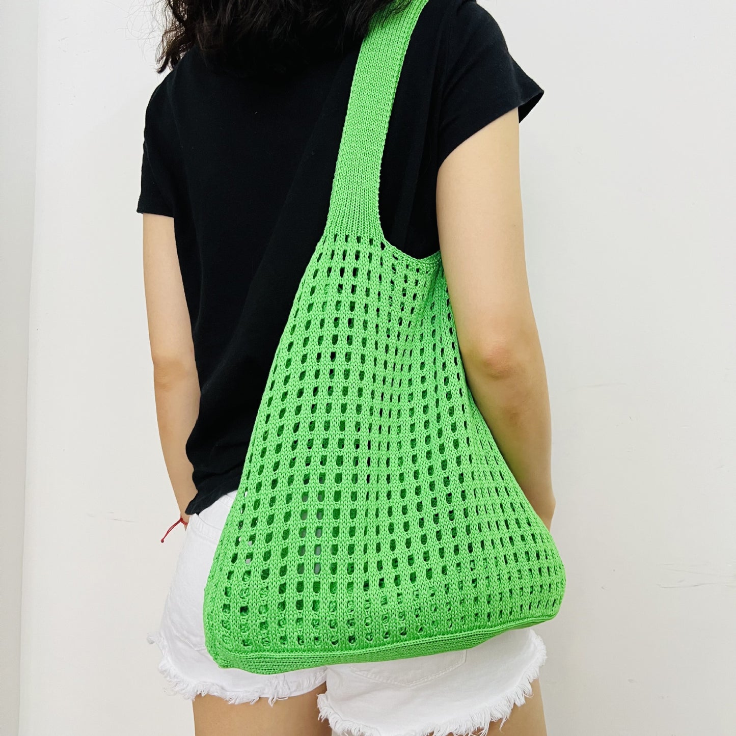 Women's Simple Knitted Hollow Beach Bag