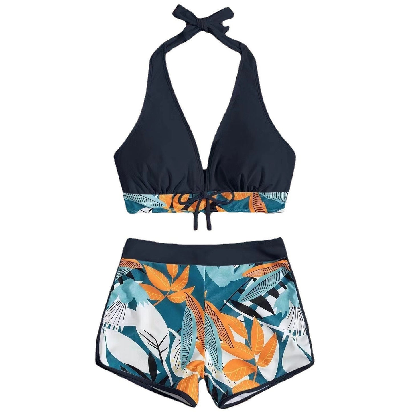 High‑waisted sports surfing swimsuit for women