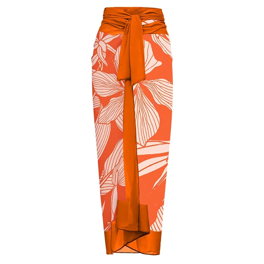 skirt cover‑up — lightweight beachwear with tie front