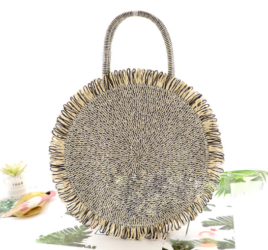 Women's Tassel Handbag High Quality Straw Bag