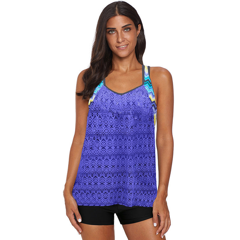 Ocean Luxe Split Mesh Top
