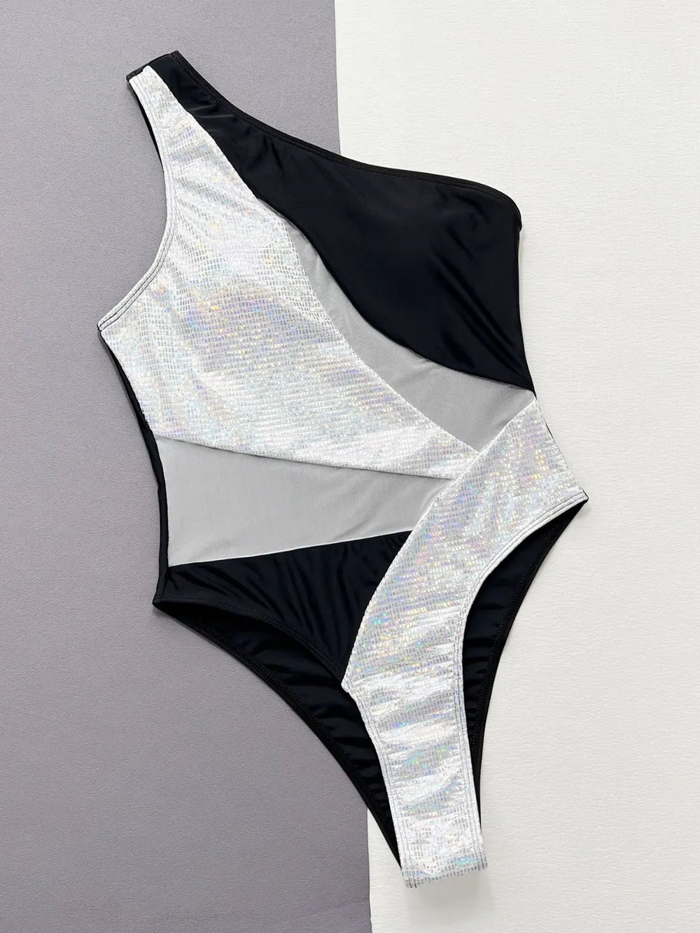 Two-Tone Tidal Wave One-Piece Swimsuit