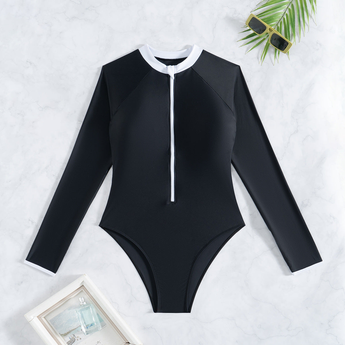 Made from smooth nylon with a matching lining.
