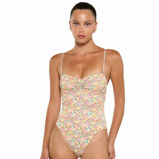 Floral one‑piece swimsuit