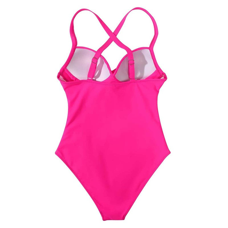 Sweetheart One-Piece Solid Color Swimsuit