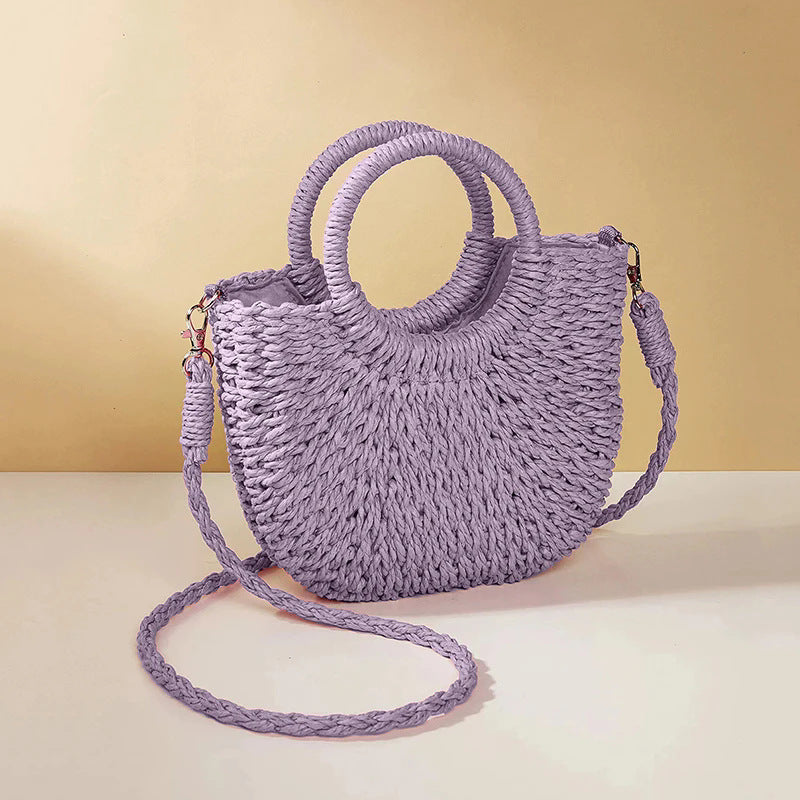 Women's Grass Woven Beach Bag