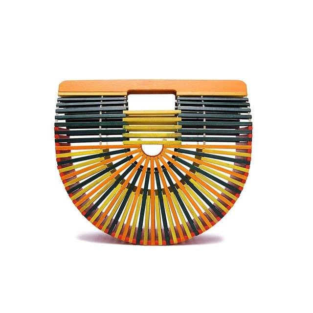 Women Summer Bamboo Beach Bag