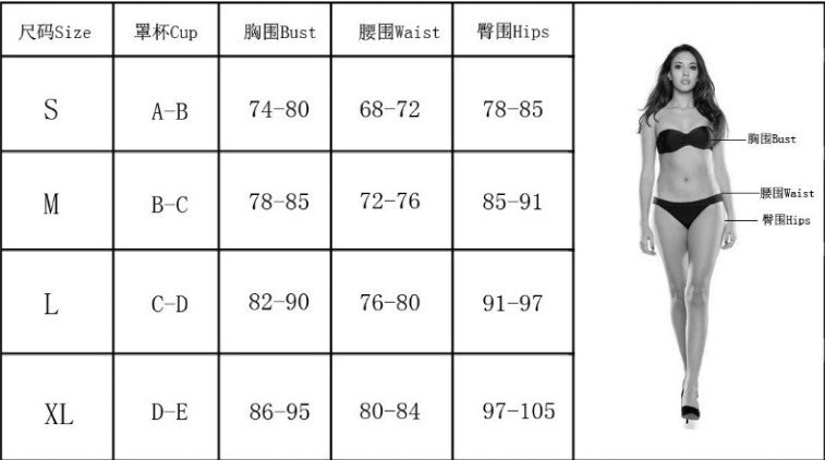 Multicolor Strap Triangle 2-Piece Bikini Women Swimsuit Beachwear