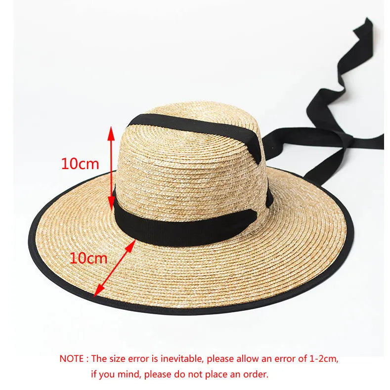 Women's Floppy Wide Brim Straw Beach Hat