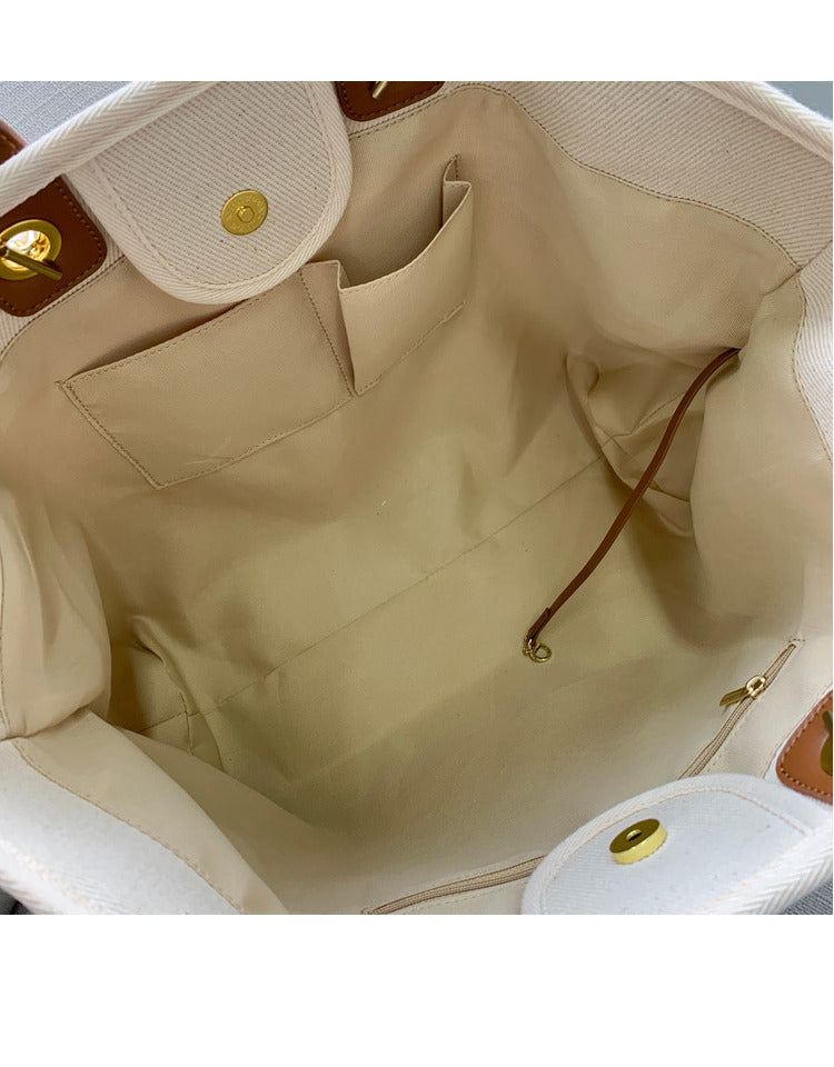 Women's Canvas Beach Shoulder Tote Bag Handbag Duffle Purse