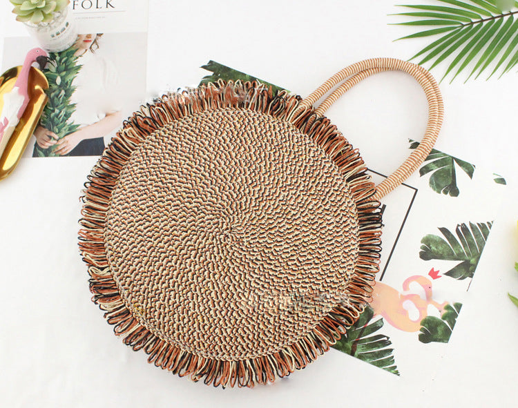 Women's Tassel Handbag High Quality Straw Bag