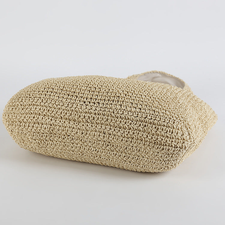 Women's Rattan Woven Shoulder Handbag