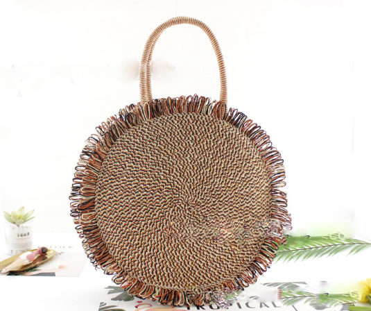 Women's Tassel Handbag High Quality Straw Bag