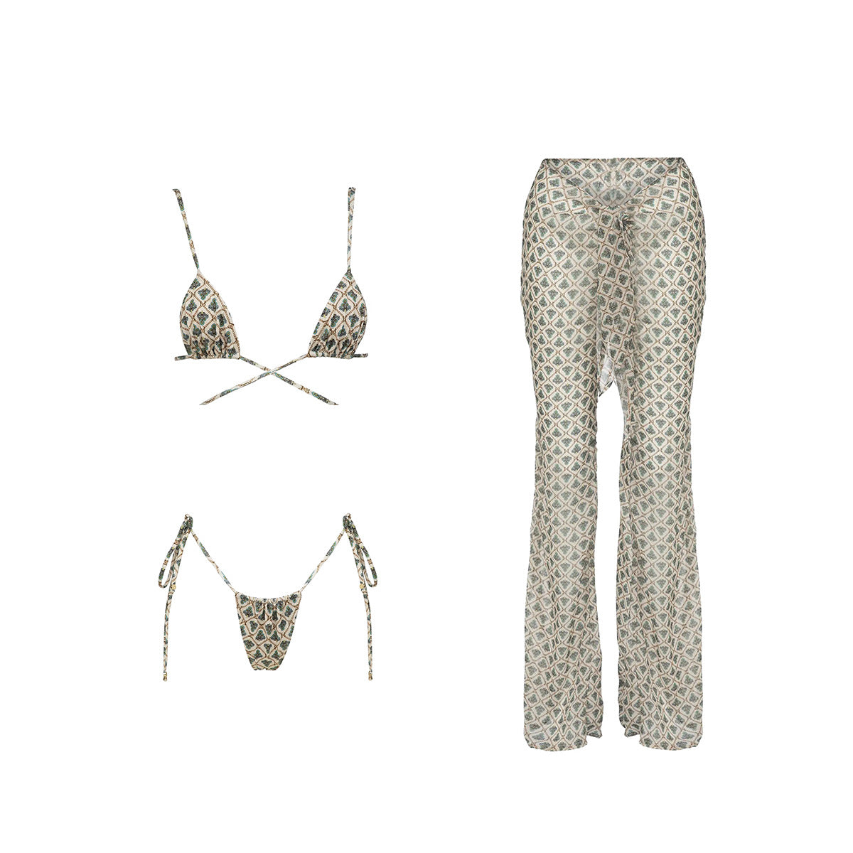 Three-Piece "Becky" Swimsuit