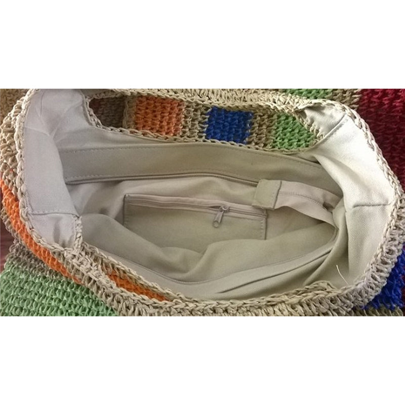 Large woven eloquent bag sold at PeachyBeanz.