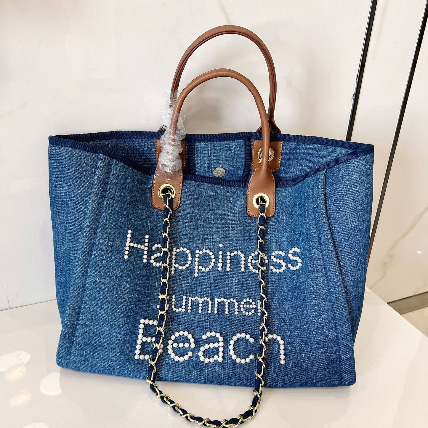 Women's Canvas Beach Shoulder Tote Bag