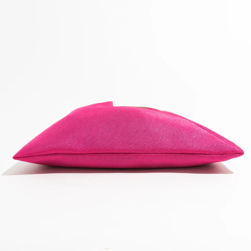 Pink handbag tote on a white background