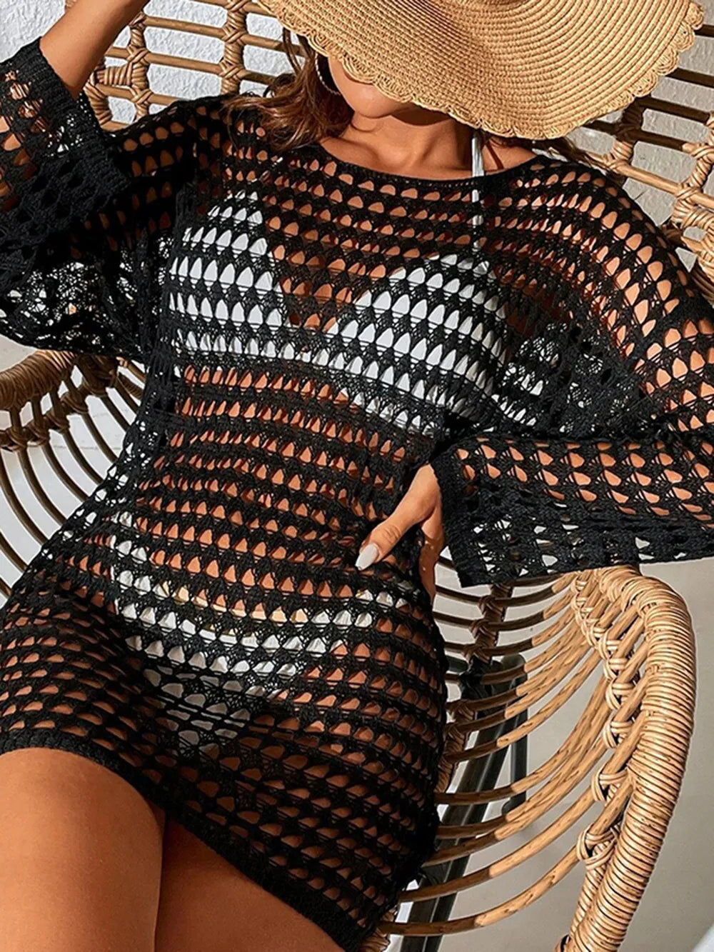 "Knitted Pullover" Bikini Swimsuit Cover