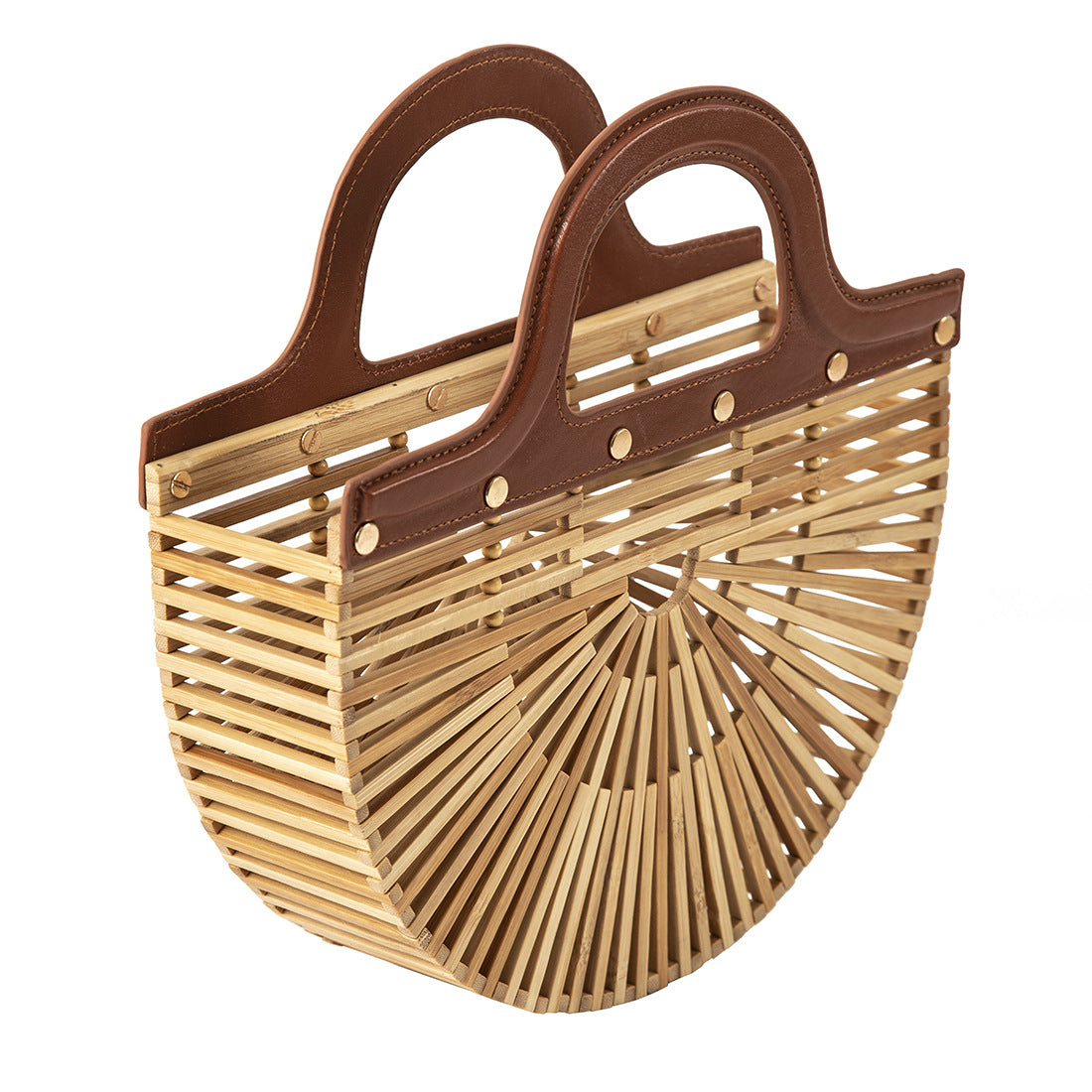 Women's Bamboo Handheld Women's Beach Bag