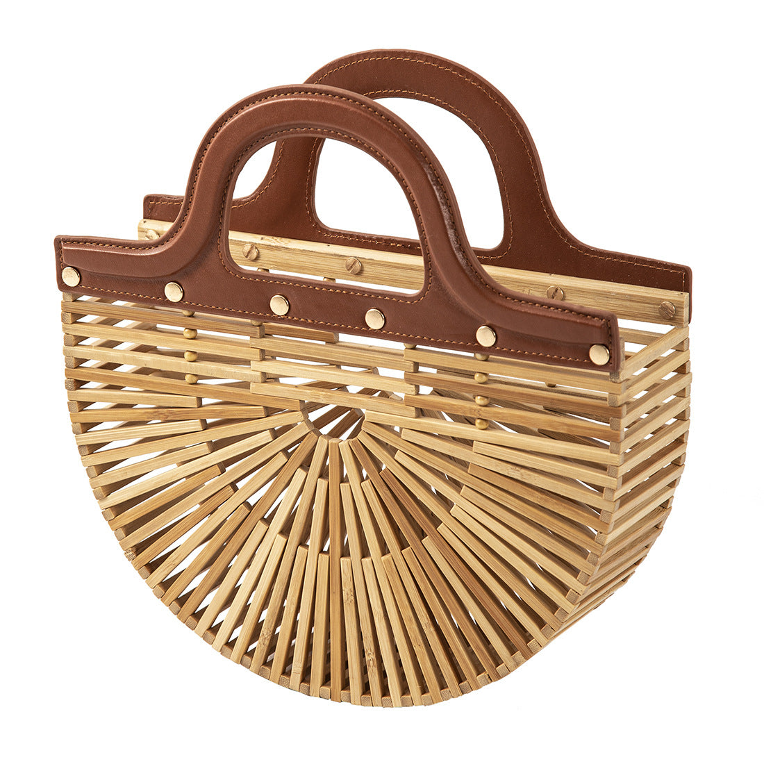Women's Bamboo Handheld Women's Beach Bag